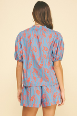 Lexi puff sleeve top