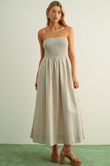 Lily dress in tan