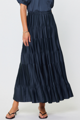 Olivia pleated maxi skirt