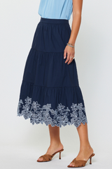 Winnie embroidered skirt