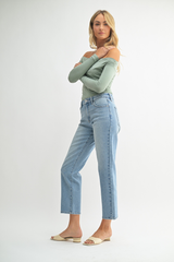 Rachel 90's straight cut Jean