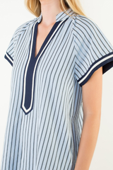 Elena stripe mini dress