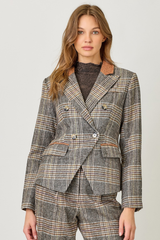 Kayla plaid blazer