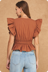 Cameron top in brown