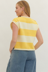 Erin top in yellow