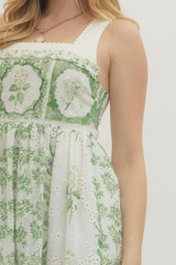 Leslie dress in green