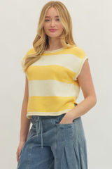 Erin top in yellow