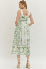 Leslie dress in green