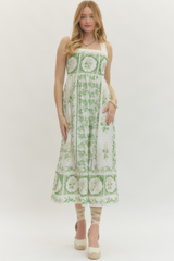 Leslie dress in green