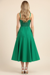 Skylar midi dress in green