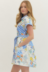 Cassie dress in blue