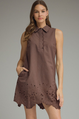 Meadow mini dress in brown