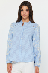 Eva button down blouse