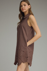 Meadow mini dress in brown
