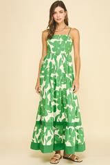 Tara maxi dress in green