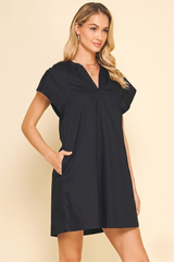 Violet mini dress in black