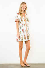 Sally floral mini dress