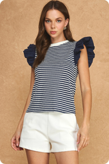 Ash top in navy