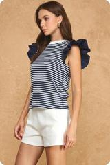 Ash top in navy