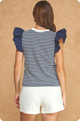 Ash top in navy