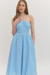 Mila halter midi dress