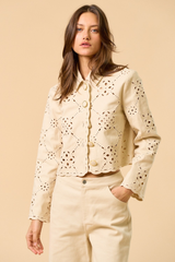 Masie jacket in cream