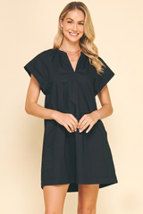 Violet mini dress in black