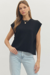 Loretta top in black