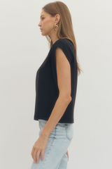 Loretta top in black
