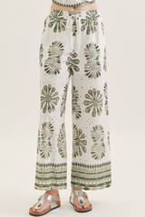 Adele printed pants
