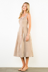 Madelyn gingham midi