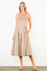 Madelyn gingham midi