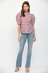 Bonnie puff sleeve top