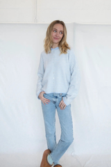 Sydney stripe cardigan in blue