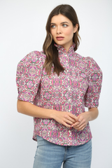 Bonnie puff sleeve top