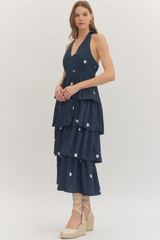 Beverly polka dot maxi dress