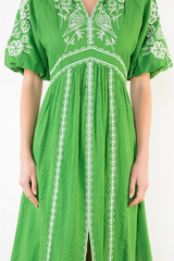 Ivy midi in green