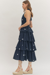 Beverly polka dot maxi dress