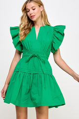 Maisy mini dress in emerald