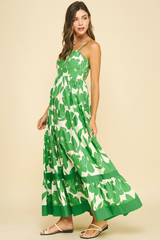 Tara maxi dress in green