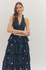 Beverly polka dot maxi dress