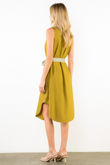 Adeline midi in olive