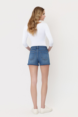 Emily cuff denim shorts