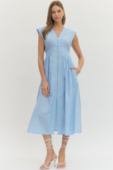 Faye dress in light blue