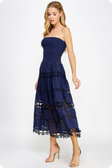 Carlie dress in navy