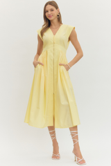 Faye dress in yellow