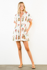 Sally floral mini dress