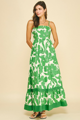 Tara maxi dress in green