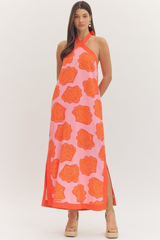 Cora maxi dress in pink
