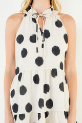 Alexis polka dot mini dress